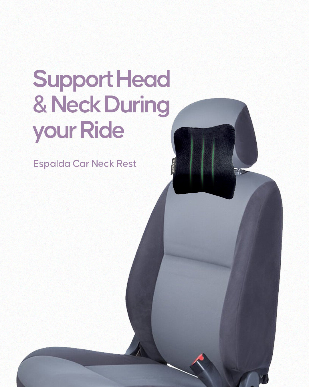 Espalda Car Neck Rest – Premium Head & Neck Support for Long Drives