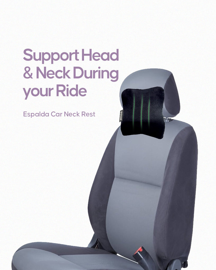 Espalda Car Neck Rest – Premium Head & Neck Support for Long Drives