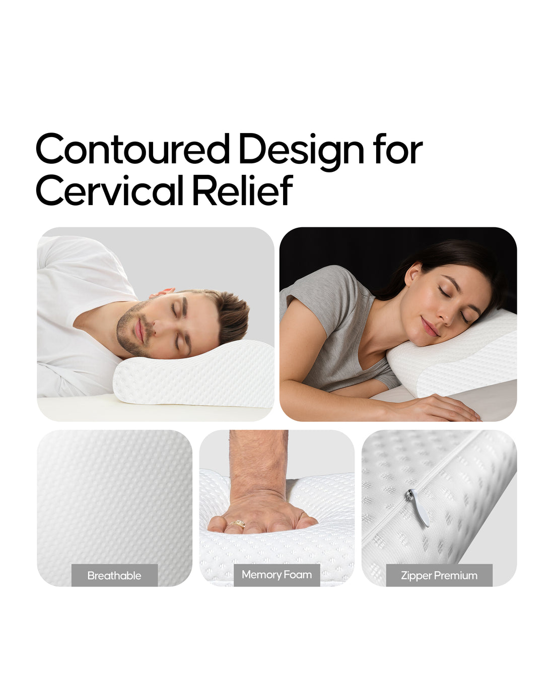Espalda Contour Pillow | Orthopedic Cervical Sleep Support