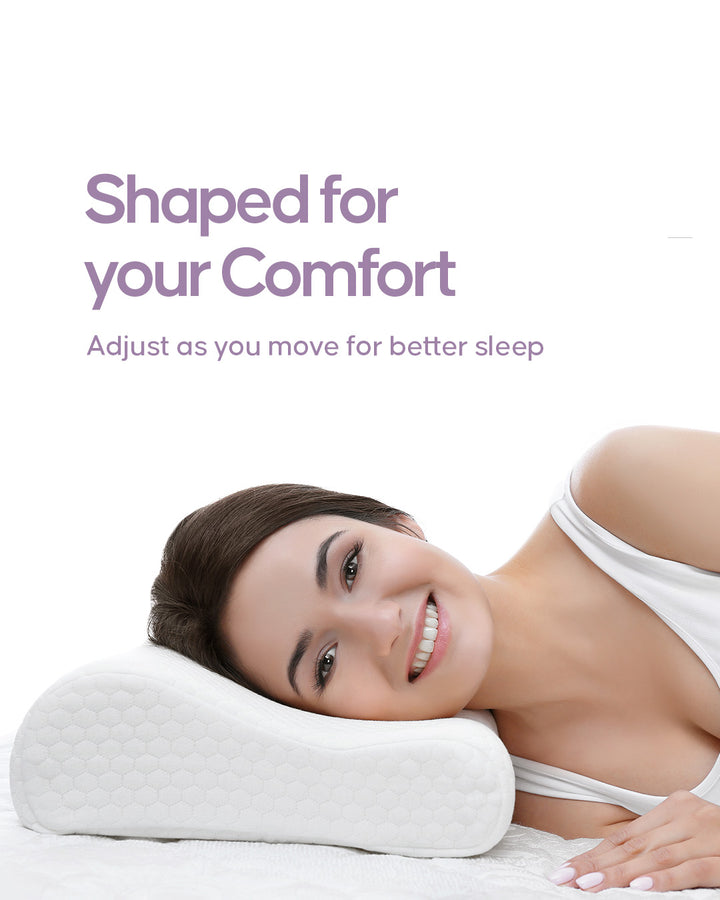 Espalda Contour Memory Foam Pillow – Ergonomic Neck & Spine Support