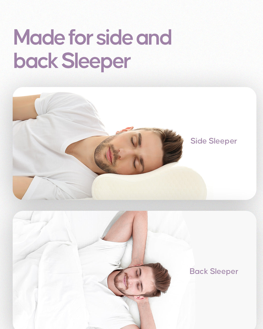 Espalda Contour Memory Foam Pillow – Ergonomic Neck & Spine Support