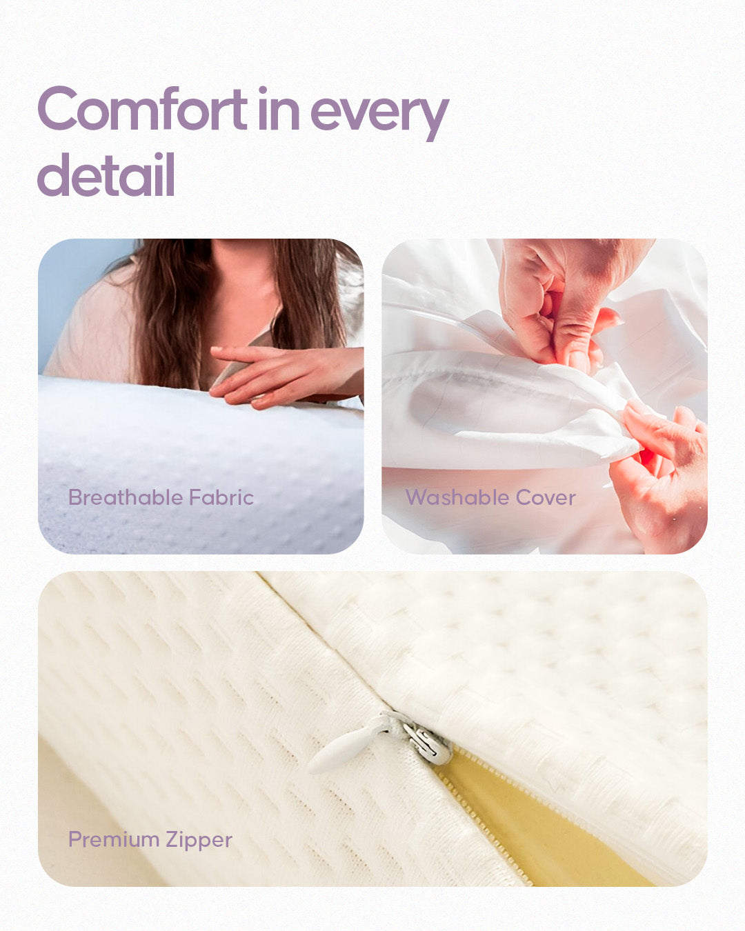 Espalda Contour Memory Foam Pillow – Ergonomic Neck & Spine Support