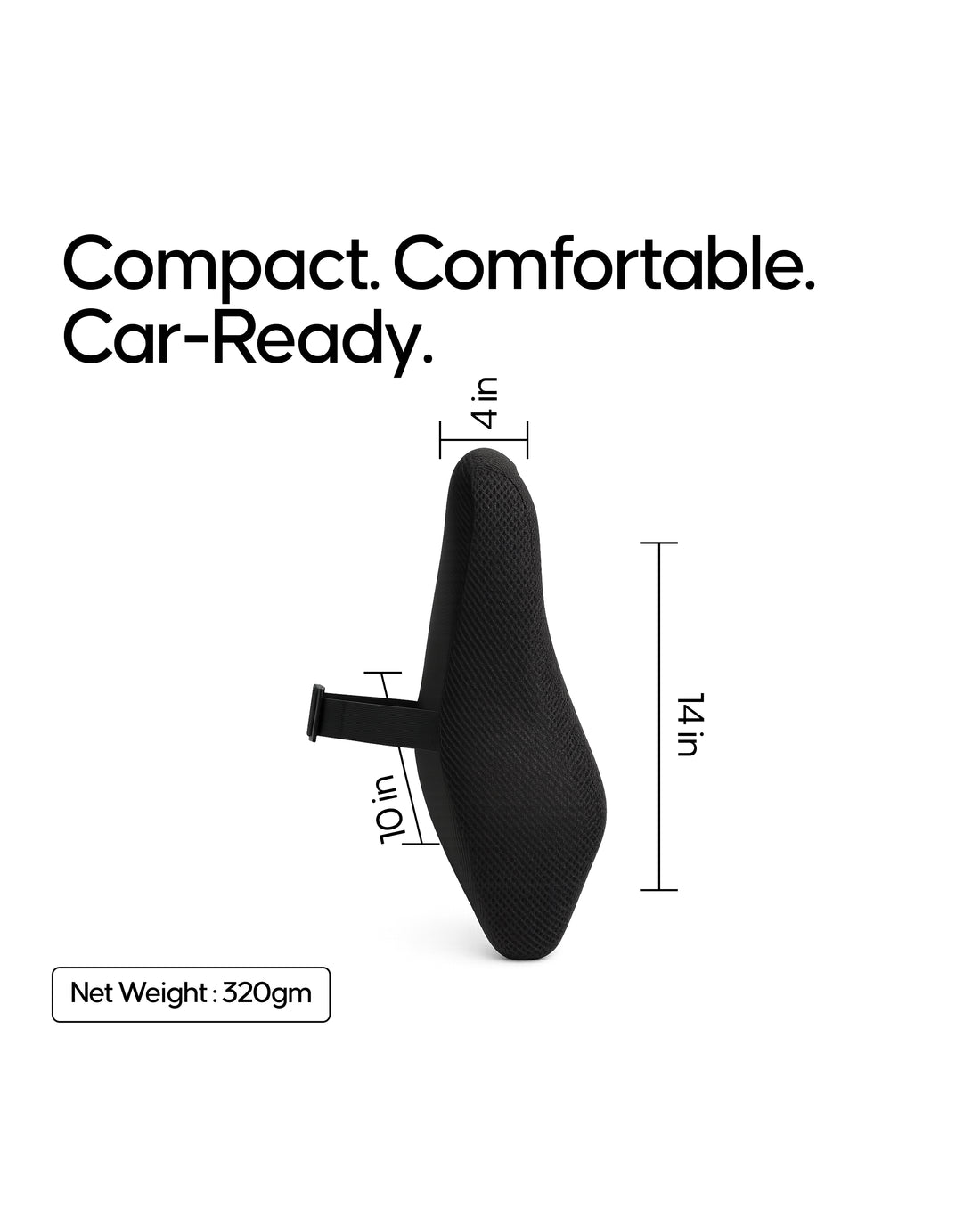 Espalda Car Neck Rest | Memory Foam Head & Neck Support
