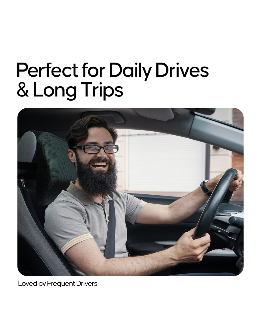 Espalda Car Neck Rest | Memory Foam Head & Neck Support