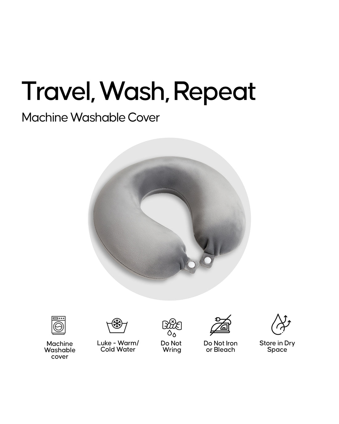 Espalda Round Neck Rest | Compact Travel Neck Pillow