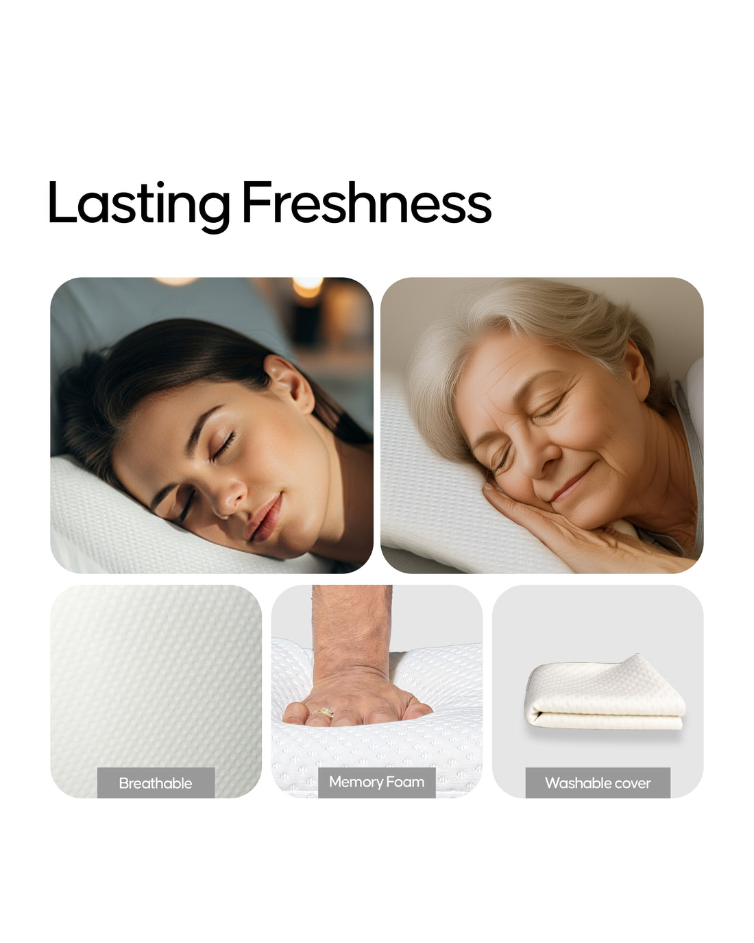 Espalda Ultra Slim Pillow | 2-Inch Flat Memory Foam Pillow