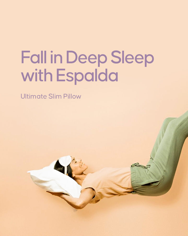 Espalda Ultra Slim Pillow – Low Profile Comfort for Back & Stomach Sleepers