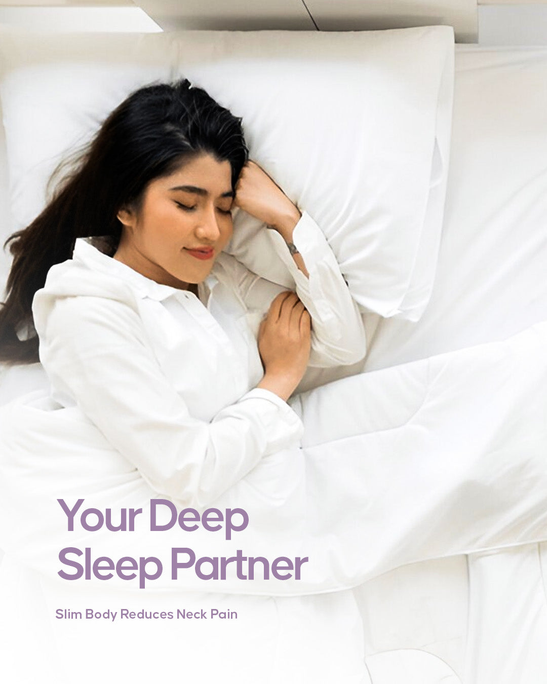 Espalda Ultra Slim Pillow – Low Profile Comfort for Back & Stomach Sleepers