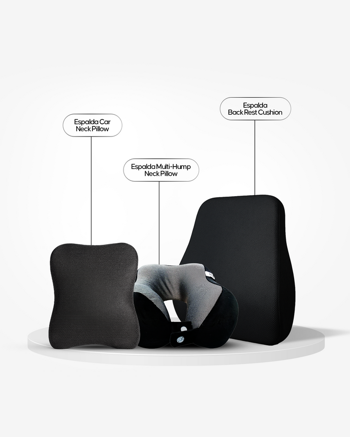 Espalda Travel Comfort Pack | Neck & Back Support for Travel