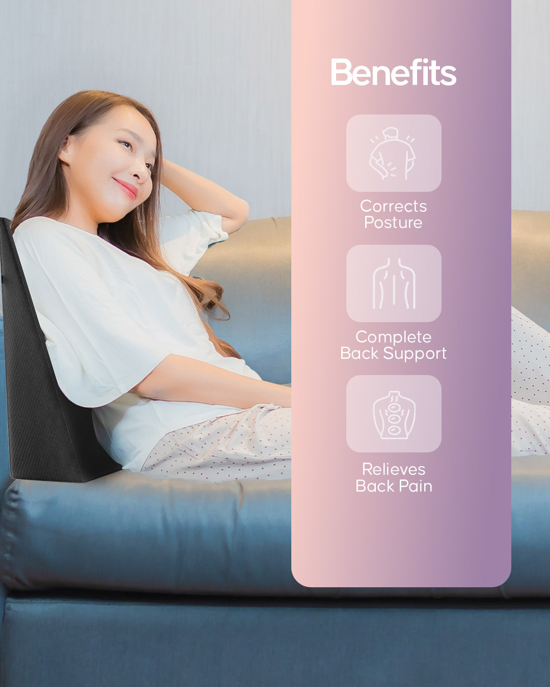 Espalda Wedge Pillow – Ultimate Support for Posture & Pain Relief