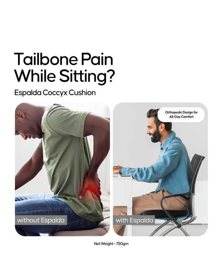 Espalda Coccyx Cushion | Orthopedic Tailbone & Back Support