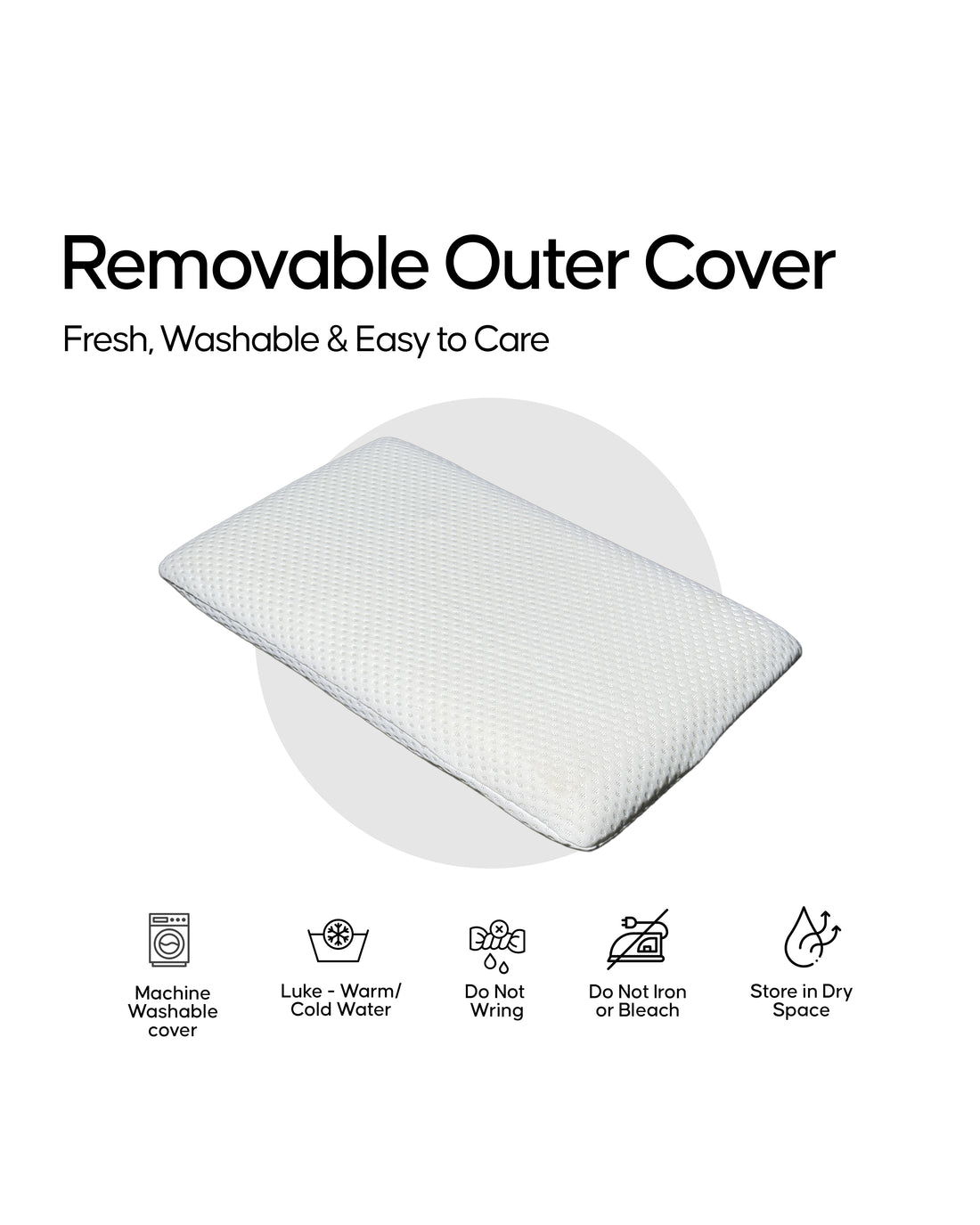 Espalda Memory Foam Pillow | All Sleep Position Comfort