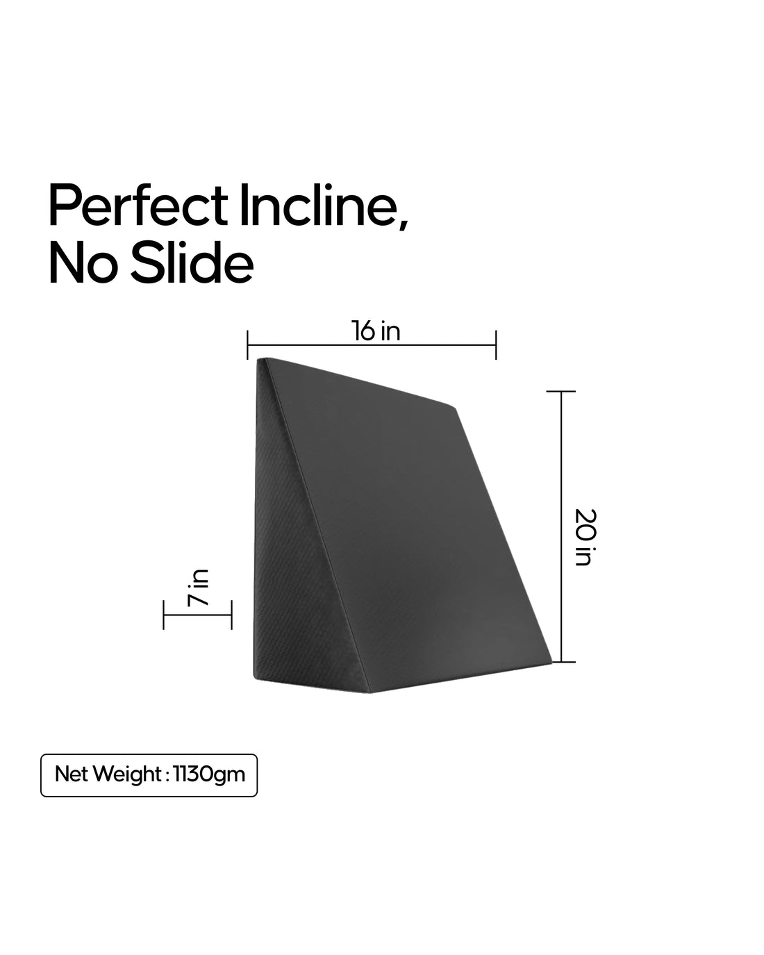 Espalda Wedge Pillow | 7-Inch Elevation Support Cushion