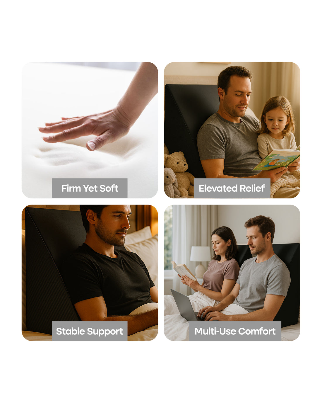 Espalda Wedge Pillow | 7-Inch Elevation Support Cushion